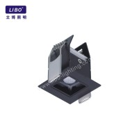 Indoor Recessed Aluminum Fixture Black Downlight