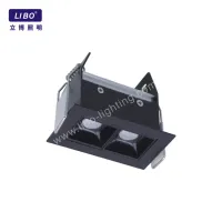Apparecchio da incasso per interni in alluminio Downlight nero