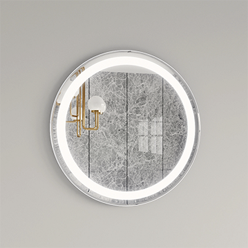 Stepless Dimming Round Led Mirror