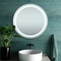 Stepless Dimming Round Led Mirror