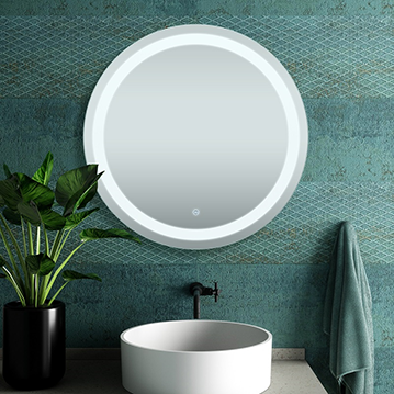 Stepless Dimming Round Led Mirror