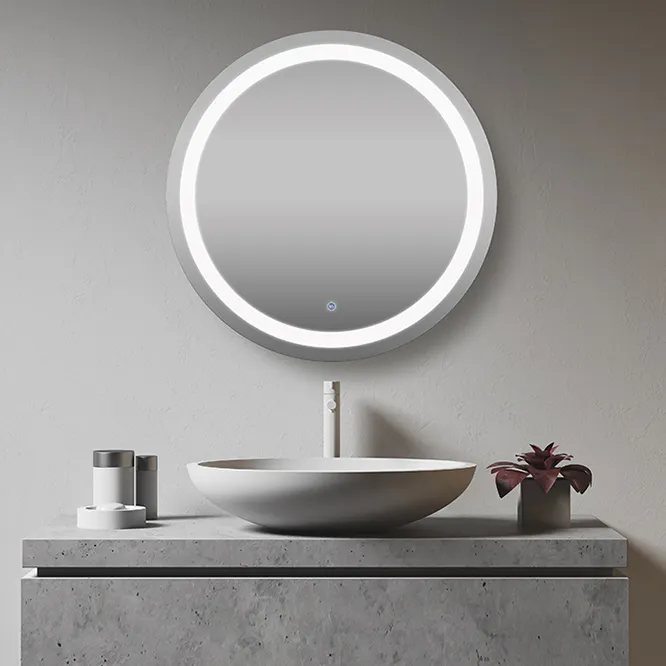 Stepless Dimming Round Led Mirror