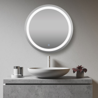 Stepless Dimming Round Led Mirror