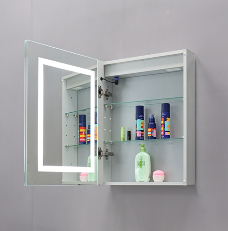 प्रबुद्ध बाथरूम मिरर कैबिनेट
