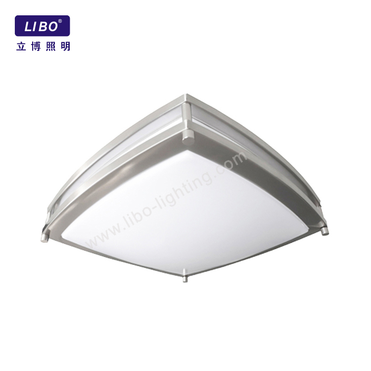Llum de sostre LED quadrada de níquel setinat regulable CL-02