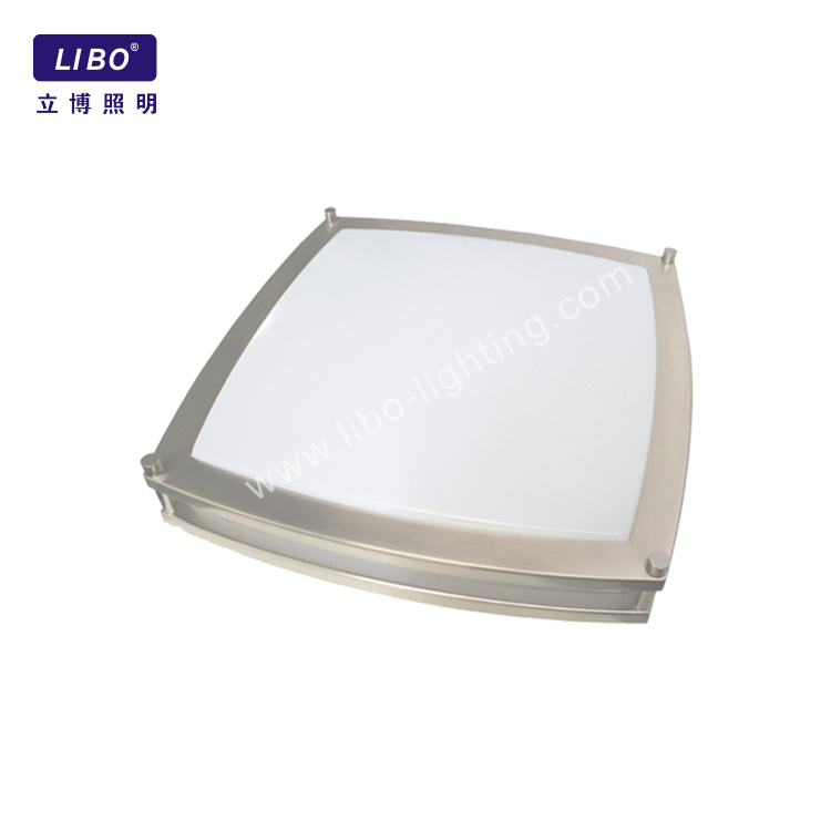 Llum de sostre LED quadrada de níquel setinat regulable CL-02