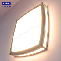 Llum de sostre LED quadrada de níquel setinat regulable CL-02