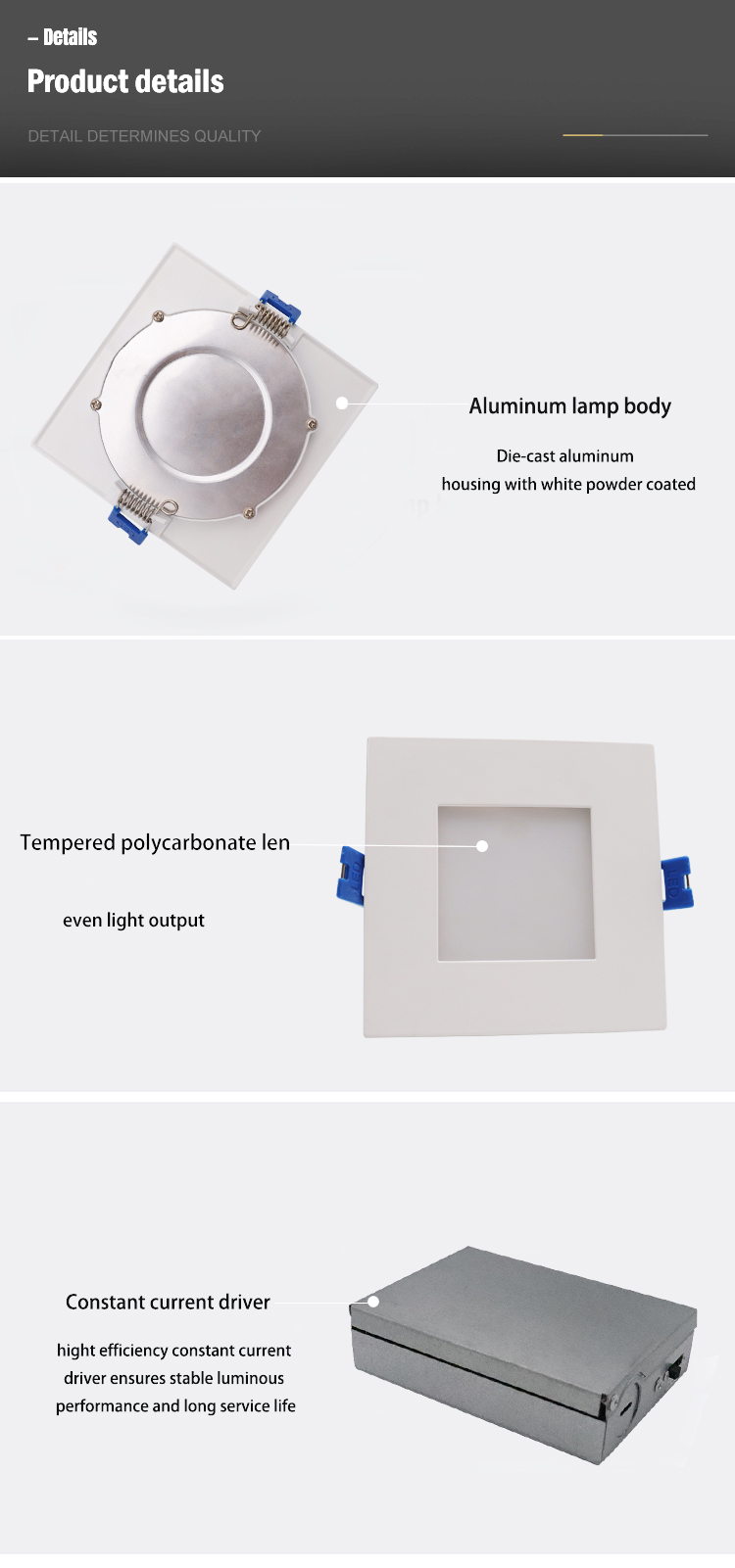 Dimmable led downlight