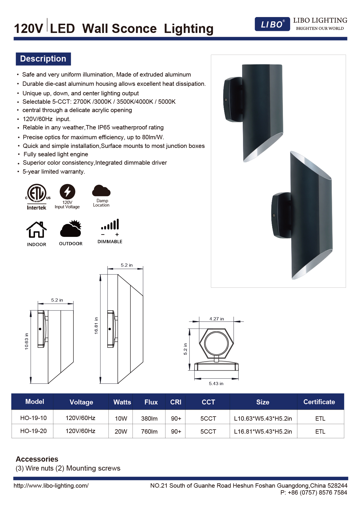 LED Wall Sconce Lighting