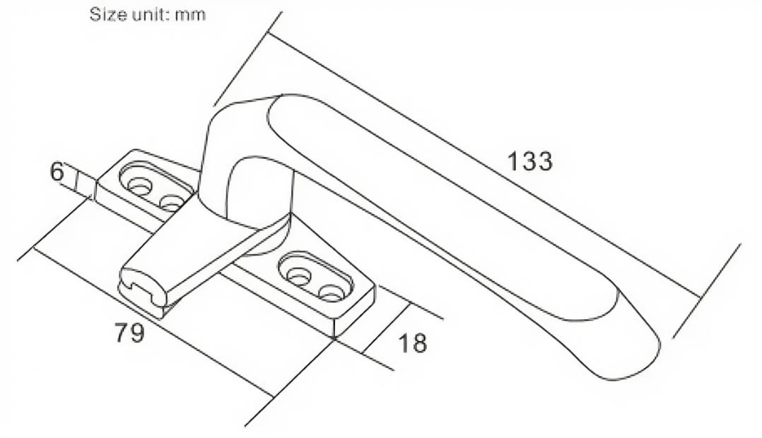 black alloy hardware window