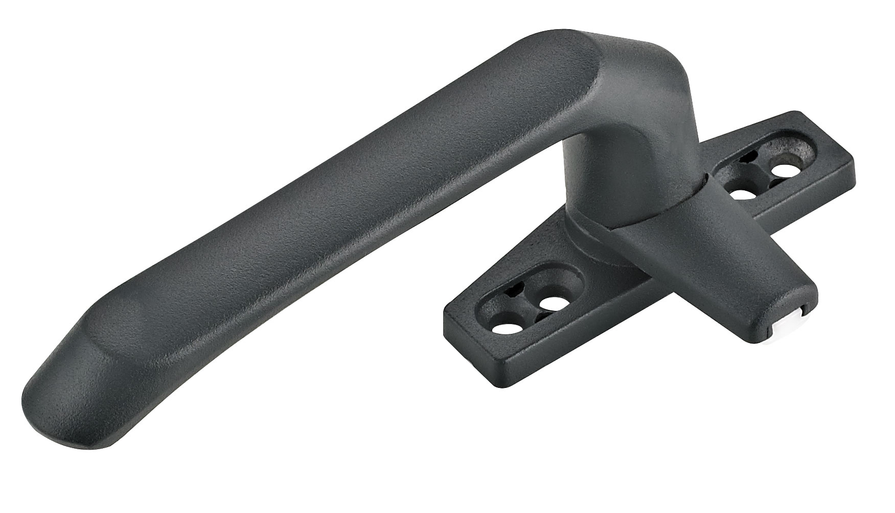 Matte black alloy window handle