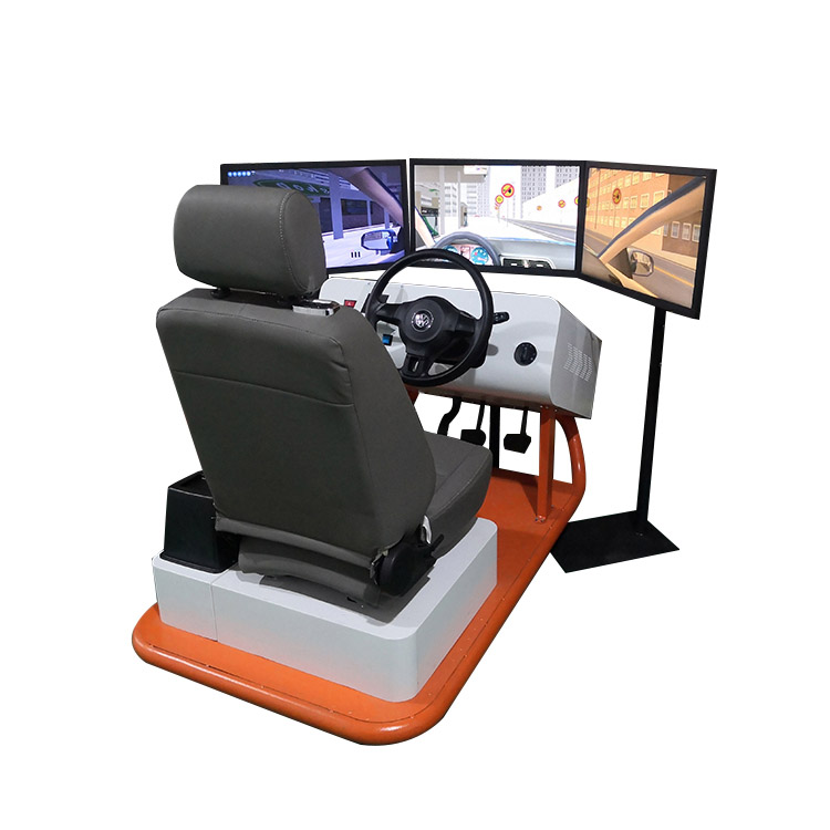 English Version Three Screens Vehicle Auto Car Driving Simulator Driving  School Equipment