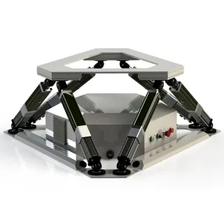 Plate-forme de mouvement de simulateur de formation de conduite d'avion 6 DOF