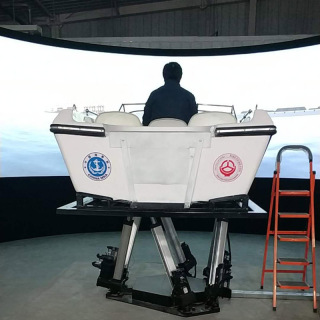 Sistem Gerak Simulator Pelatihan Mengemudi Kapal 6 DOF