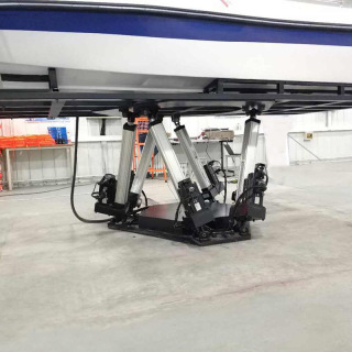 6 DOF Boat Driving Training Simulator Motion System