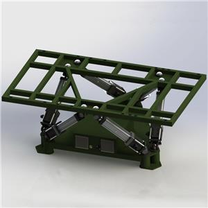 Pangkalan gerakan simulator memandu kereta