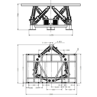 Pangkalan gerakan simulator memandu kereta