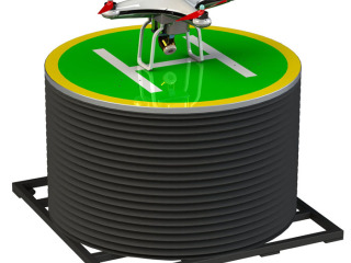 Self balance drone apron with 3DOF motion platform on the sea