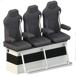 সমুদ্রে 3DOF মোশন প্ল্যাটফর্ম সহ স্ব-ব্যালেন্স ড্রোন এপ্রোন