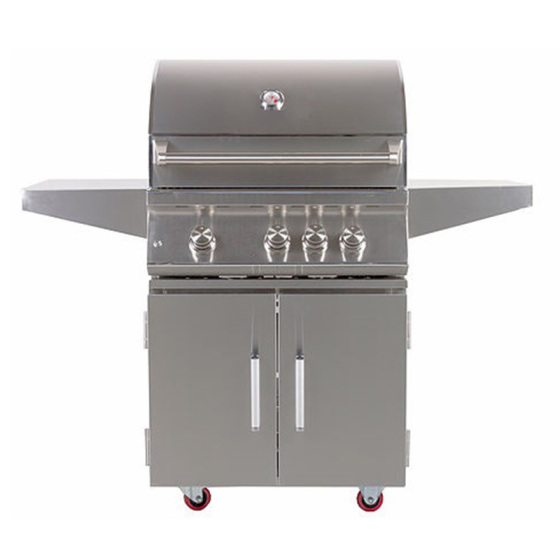 Grille de barbecue avec brûleur en acier inoxydable coulé de 28 po CBF3DD