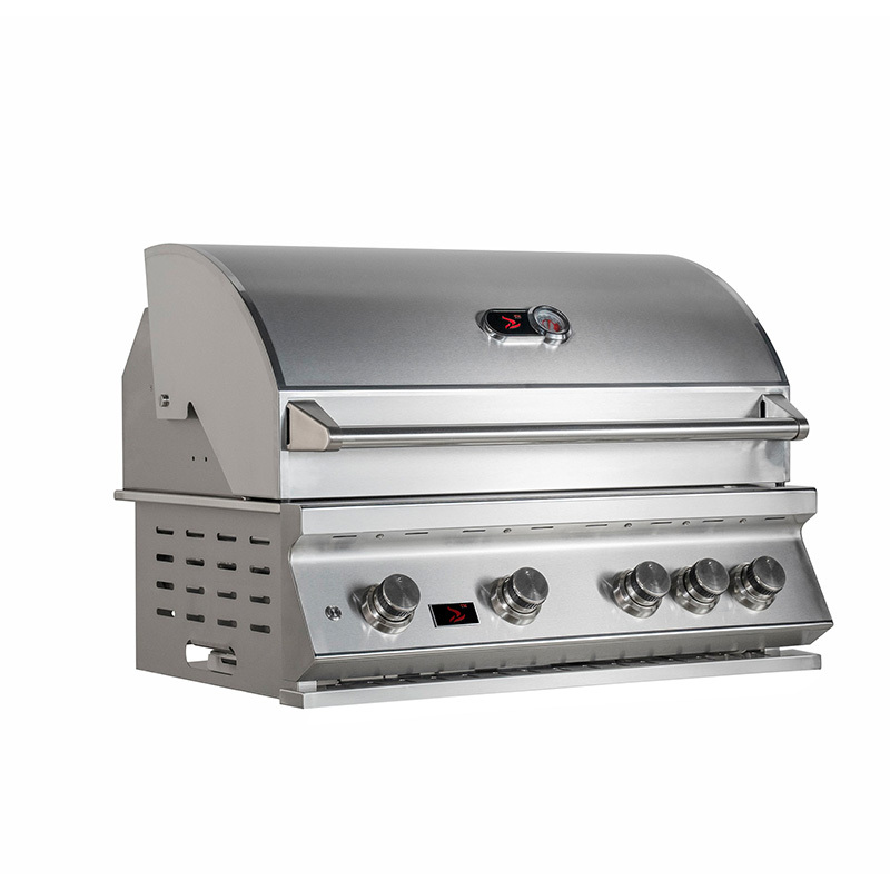 34 インチ 4 鋳造ステンレス鋼バーナー ビルトイン バーベキュー グリル CBB4