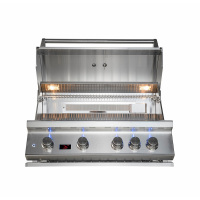 34 インチ 4 鋳造ステンレス鋼バーナー ビルトイン バーベキュー グリル CBB4