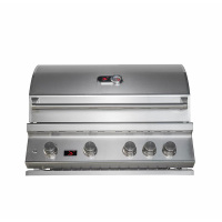 34 インチ 4 鋳造ステンレス鋼バーナー ビルトイン バーベキュー グリル CBB4