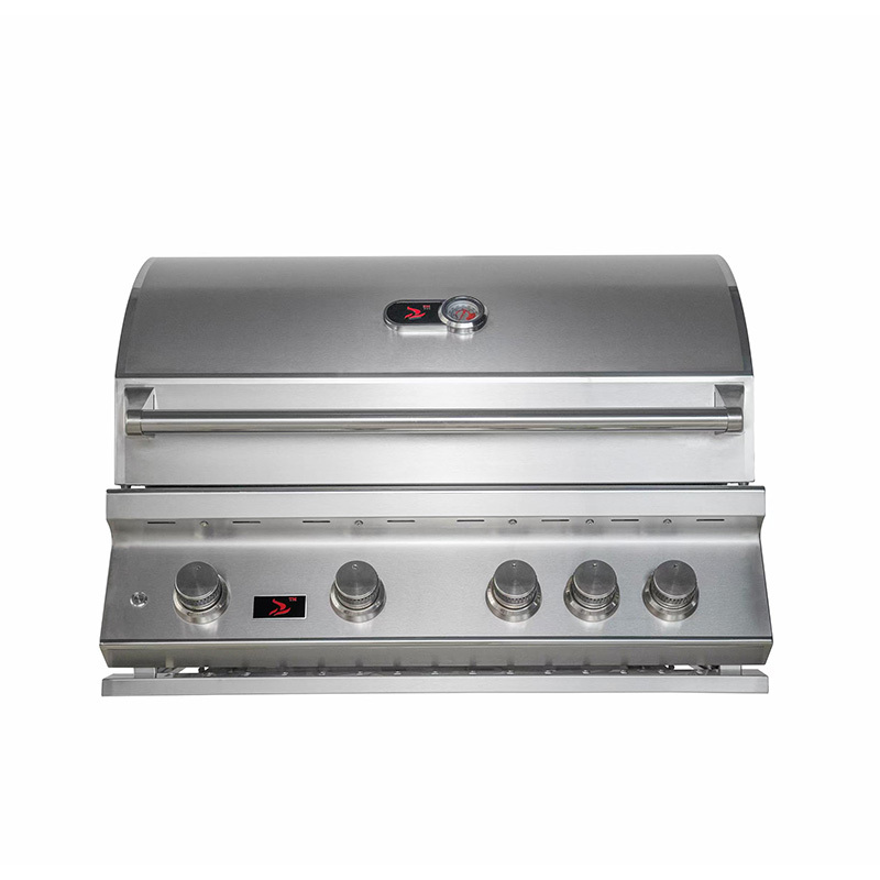 34 インチ 4 鋳造ステンレス鋼バーナー ビルトイン バーベキュー グリル CBB4