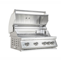 34 インチ 4 鋳造ステンレス鋼バーナー ビルトイン バーベキュー グリル CBB4