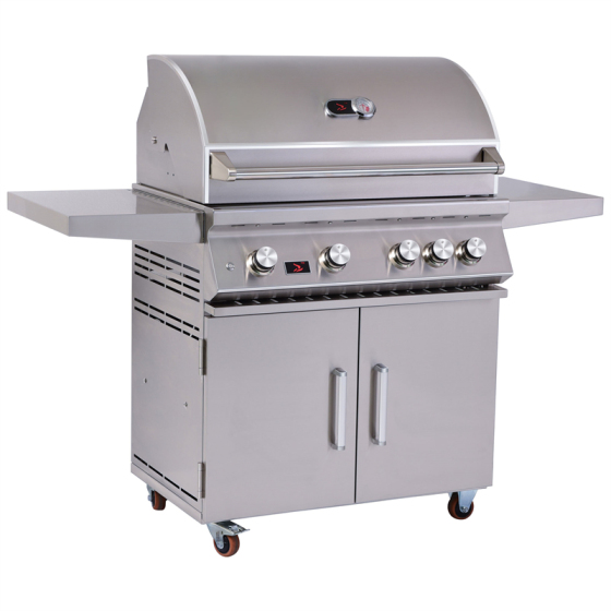 Barbecue à brûleur en acier inoxydable coulé de 34 po CBF4DD