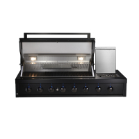 6 pits RVS inbouw inclusief zijbrander en infraroodbrander CBU-611(B)-B