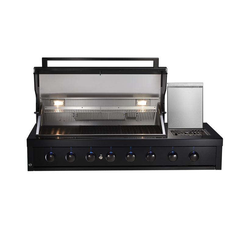 6 pits RVS inbouw inclusief zijbrander en infraroodbrander CBU-611(B)-B