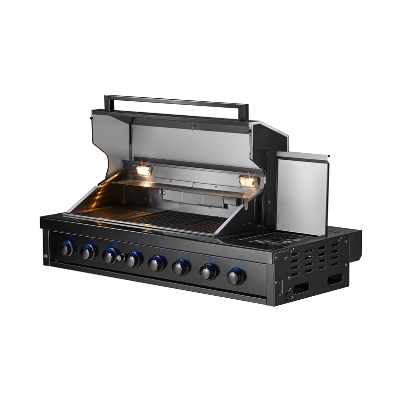 6 pits RVS inbouw inclusief zijbrander en infraroodbrander CBU-611(B)-B