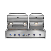 Barbecue encastrable en acier inoxydable à double hotte à 6 brûleurs CBU-601(DH)-B