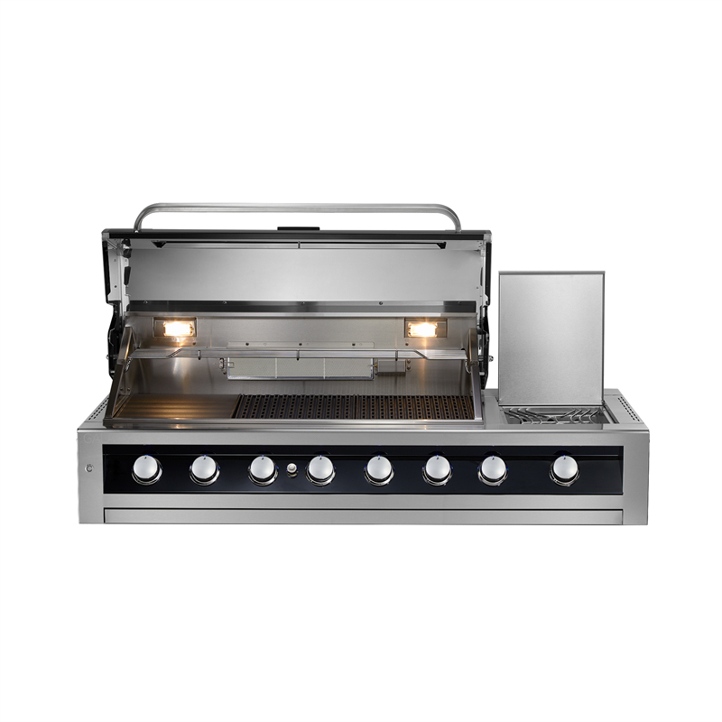 6 brænder sort rustfrit stål indbygget BBQ CBM Series