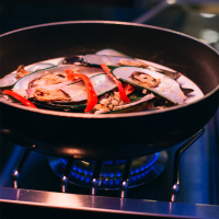 موقد مدمج مزدوج الجانب لجزيرة الشواء CBADSB-B