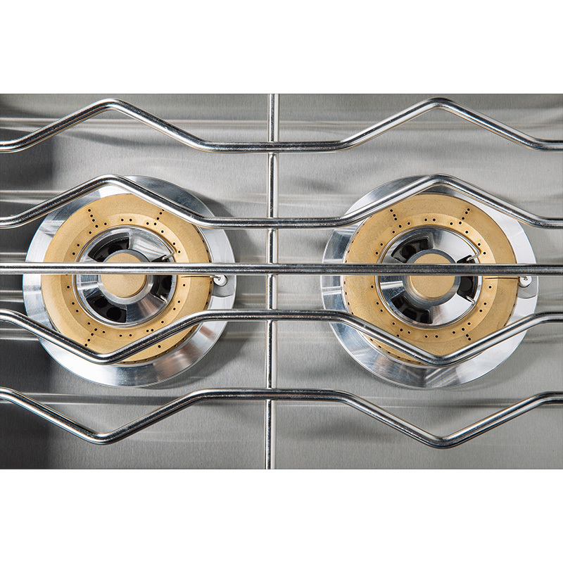 Black SS double side burner with Lid CBAPDSB-B