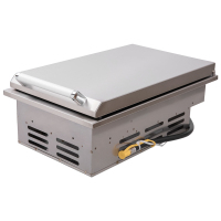 Drop-in single side burner with lid CBASSB