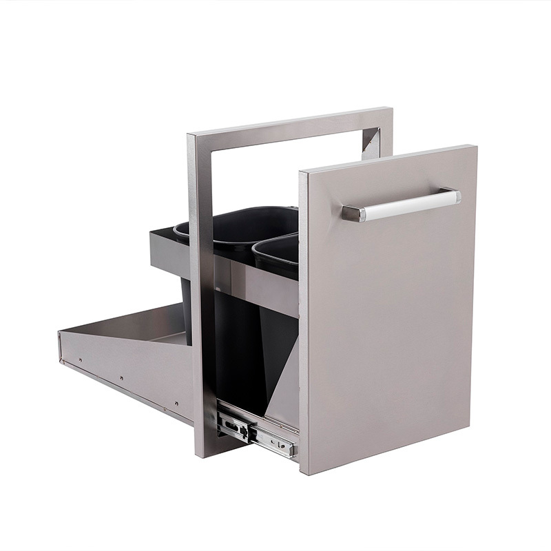 Trash Drawerr with 2 Cans CBATC