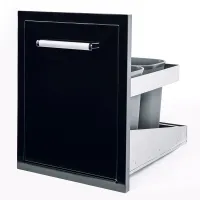 ブラック ゴミ箱 2 缶 CBATC CBATC-B