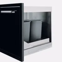ブラック ゴミ箱 2 缶 CBATC CBATC-B