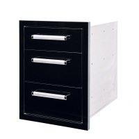 درج ثلاثي أسود من الفولاذ المقاوم للصدأ CBATD-B