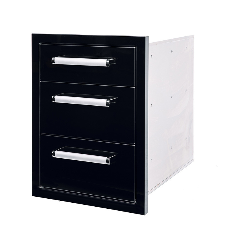 درج ثلاثي أسود من الفولاذ المقاوم للصدأ CBATD-B