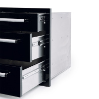 درج ثلاثي أسود من الفولاذ المقاوم للصدأ CBATD-B