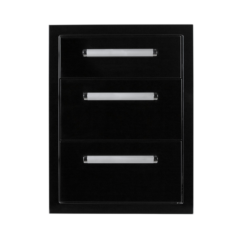 درج ثلاثي أسود من الفولاذ المقاوم للصدأ CBATD-B