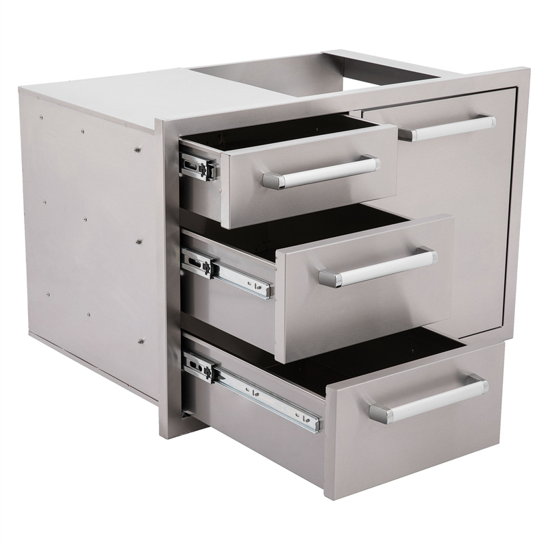 Triple Drawer & Trash Drawer Combo CBATDT