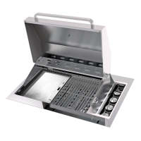 4 Burner Drop In BBQ with hood