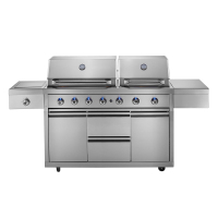 شفاط مزدوج 6 شعلة للمطبخ والشواء CBU-601 (B) (DH) -T