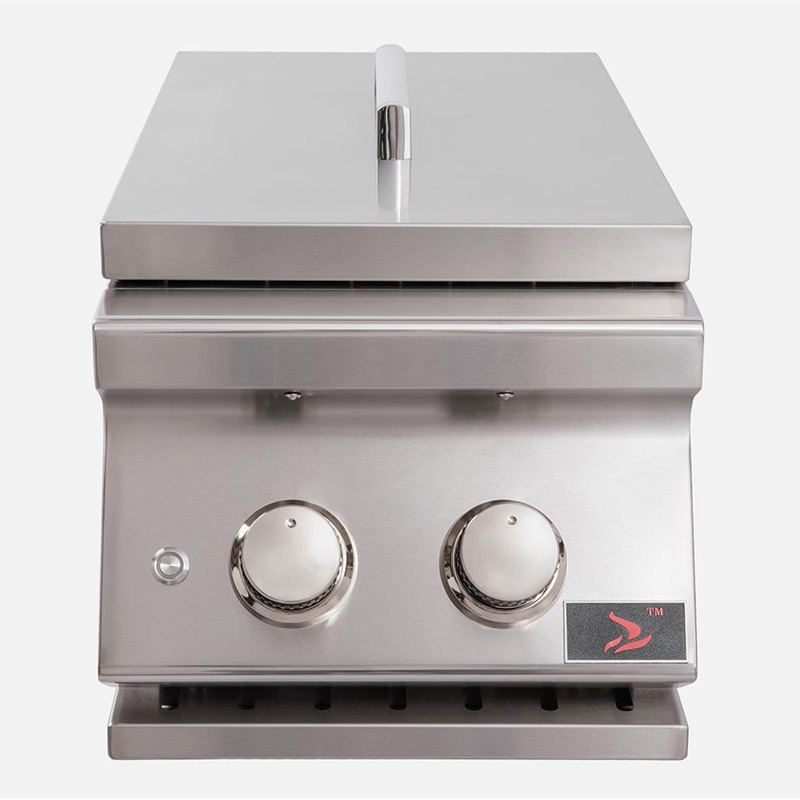 Indbygget dobbeltsidebrænder til BBQ Island CBADSB
