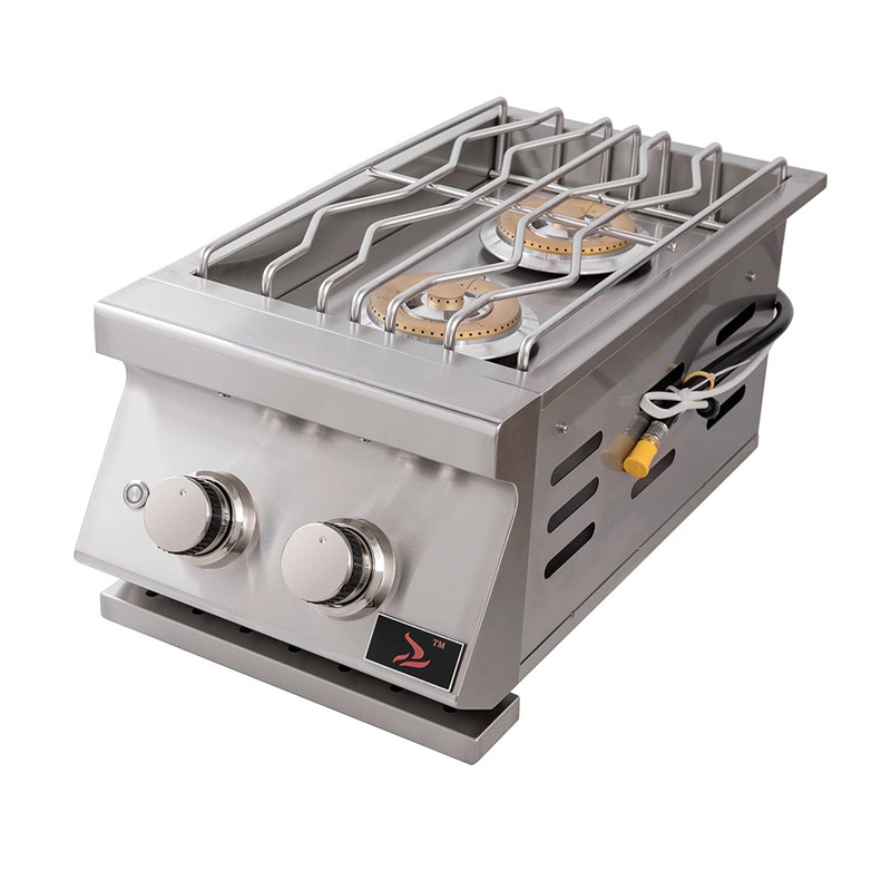Indbygget dobbeltsidebrænder til BBQ Island CBADSB